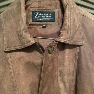 Men’s suede bomber jacket